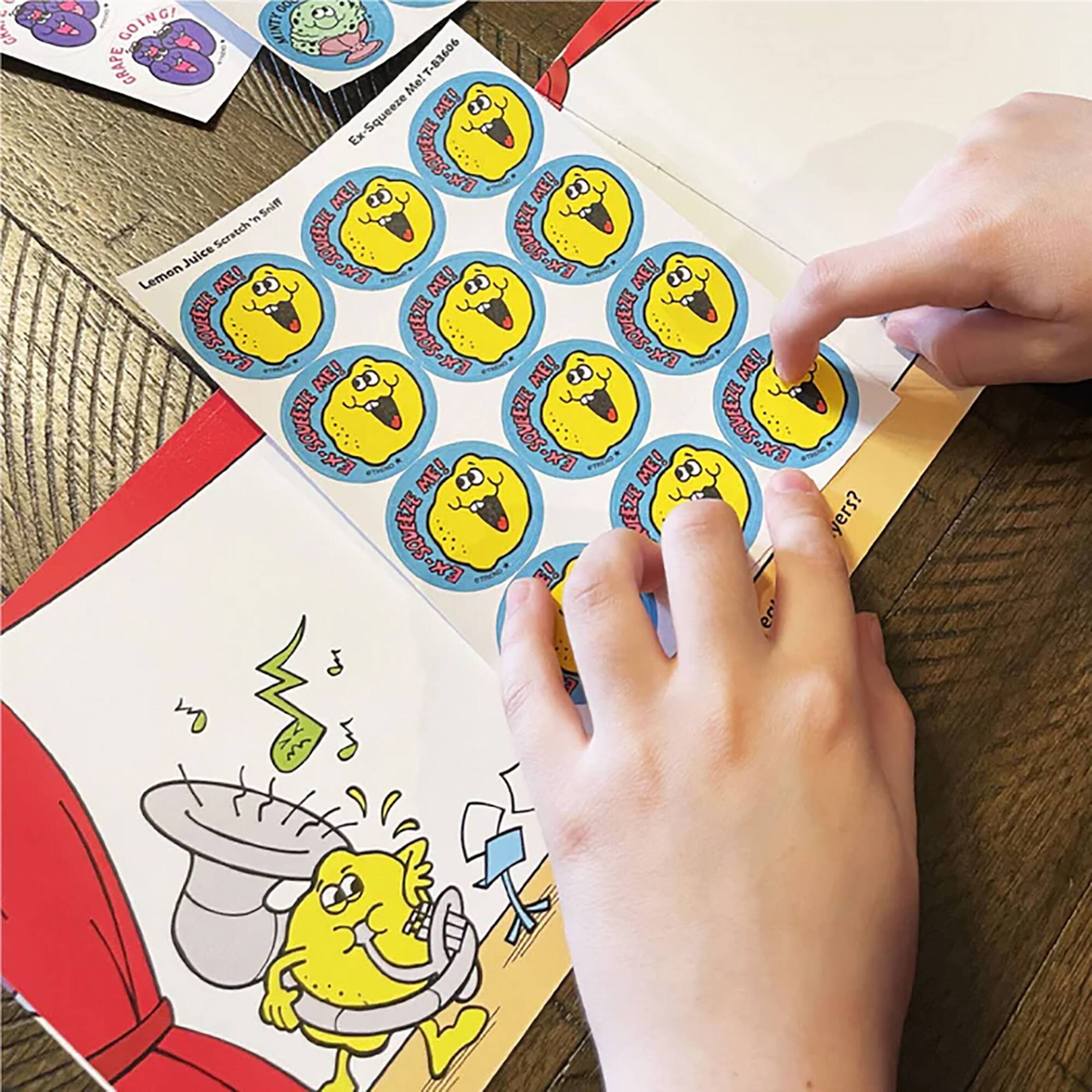 TREND Enterprises® All in Good Pun Sticker Collector Albums, 3ct.